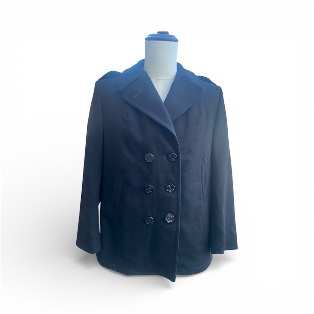 Vintage U.S. Navy Women's Peacoat | Sterlingwear Boston | 100% Wool | Size 12R